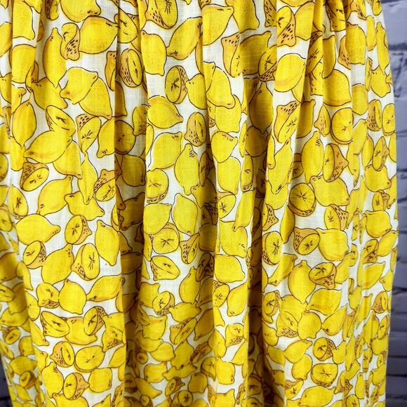 Anthropologie Skirt Moulinette Soeurs Womens S Lemons prariecore Cottagecore - Picture 3 of 9